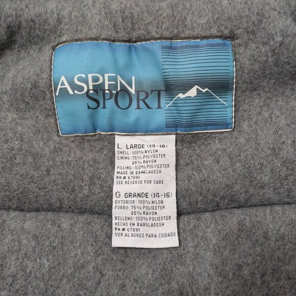 ASPEN SPORT Vest Women's L Green Full Zip Pockets Lining Outdoors Active‎ Work - Picture 8 of 12